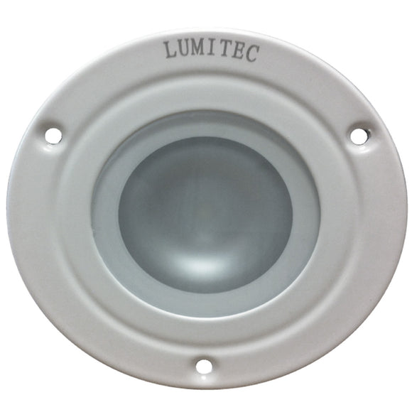 Lumitec Shadow - Flush Mount Down Light - White Finish - 3-Color Red/Blue Non-Dimming w/White Dimming [114128] - Point Supplies Inc.