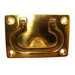 Whitecap Flush Pull Ring - Polished Brass - 3" x 2" [S-3364BC] - point-supplies.myshopify.com