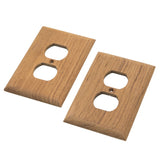 Whitecap Teak Outlet Cover-Receptacle Plate - 2 Pack [60170] - point-supplies.myshopify.com