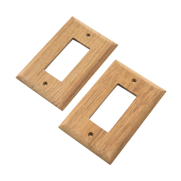 Whitecap Teak Ground Fault Outlet Cover-Receptacle Plate - 2 Pack [60171] - point-supplies.myshopify.com