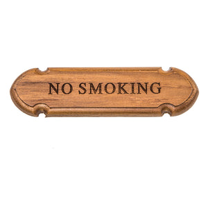 Whitecap Teak "No Smoking" Name Plate [62672] - point-supplies.myshopify.com