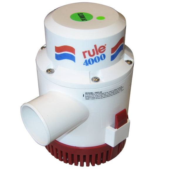 Rule 4000 Non-Automatic Bilge Pump - 24V [56D-24] - Point Supplies Inc.