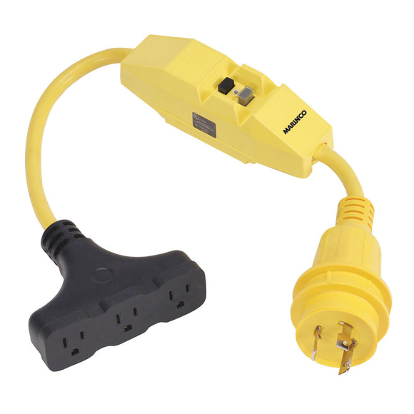 Marinco Dockside 30A to 15A Adapter with GFI [199128] - Point Supplies Inc.