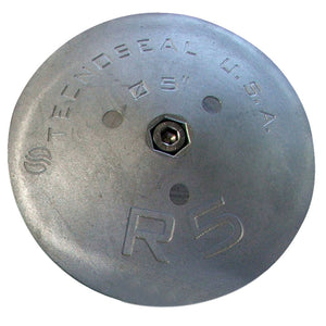 Tecnoseal R5 Rudder Anode - Zinc - 5" Diameter x 7/8" Thickness [R5] - Point Supplies Inc.