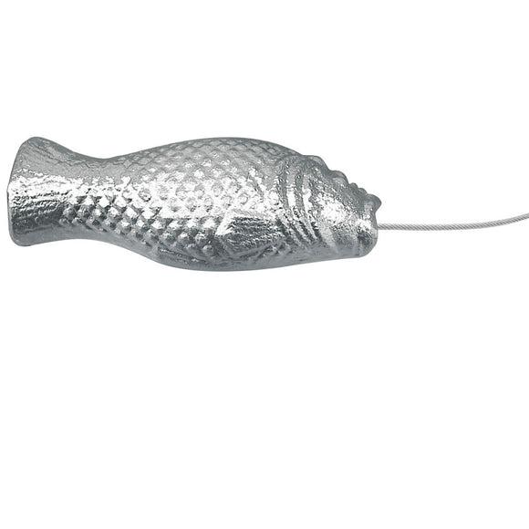 Tecnoseal Grouper Suspended Anode w/Cable & Clamp - Zinc [00630FISH] - Point Supplies Inc.