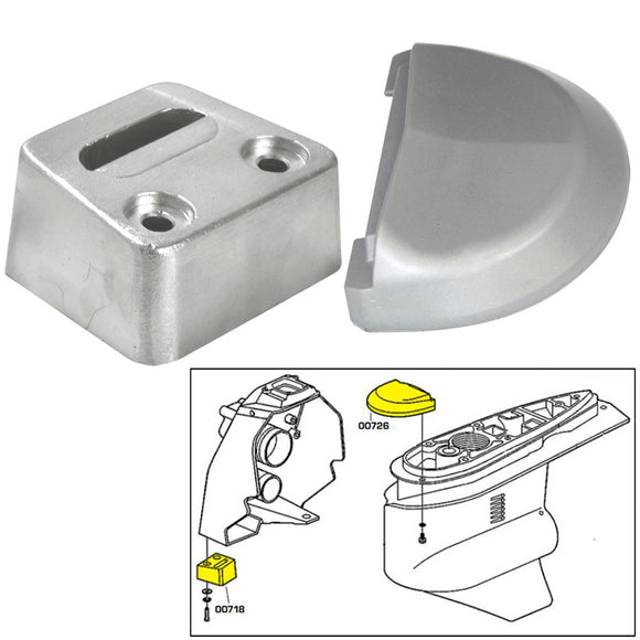 Tecnoseal Anode Kit w/Hardware - Volvo SX - Aluminum [20708AL] - Point Supplies Inc.