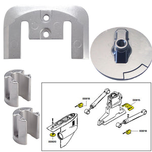 Tecnoseal Anode Kit w/Hardware - Mercury Bravo 2-3 - Aluminum [20804AL] - Point Supplies Inc.
