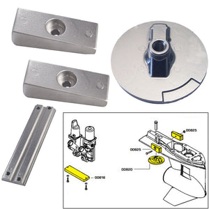 Tecnoseal Anode Kit w/Hardware - Mercury Verado 4 - Zinc [20814] - Point Supplies Inc.