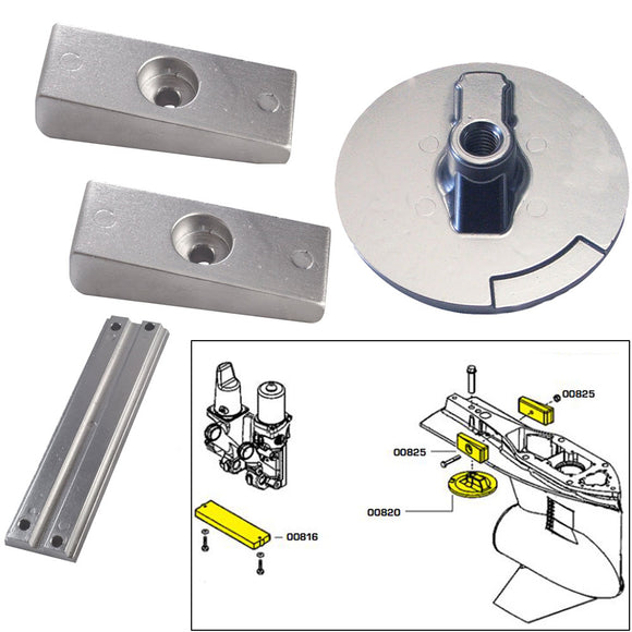 Tecnoseal Anode Kit w/Hardware - Mercury Verado 4 - Magnesium [20814MG] - Point Supplies Inc.