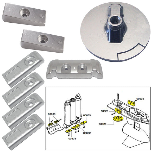 Tecnoseal Anode Kit w/Hardware - Mercury Verado 6 - Zinc [20816] - Point Supplies Inc.