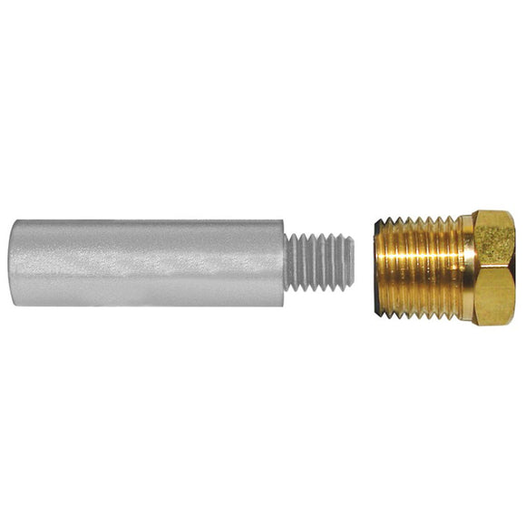 Tecnoseal E1 Pencil Zinc w/Brass Cap [TEC-E1-C] - Point Supplies Inc.