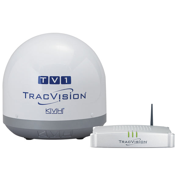 KVH TracVision TV1 w/IP-Enabled TV-Hub  Linear Universal Single-Output LNB [01-0366-02]