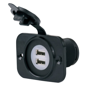 Marinco SeaLink Deluxe Dual USB Charger Receptacle [12VDUSB] - Point Supplies Inc.