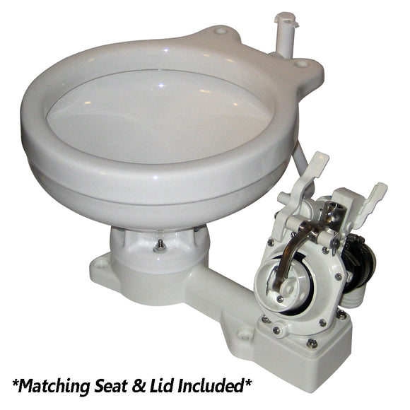 Raritan Fresh Head - Fresh Water Flush - Manual - Marine Size - Right Hand Operation [25M00] - Point Supplies Inc.