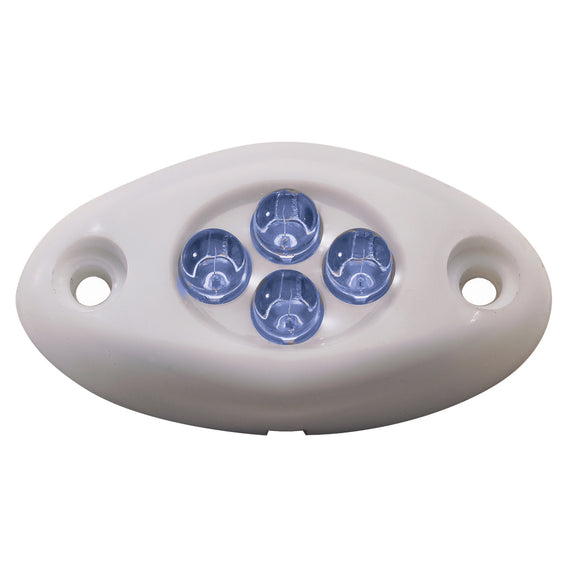 Innovative Lighting Courtesy Light - 4 LED Surface Mount - Blue LED/White Case [004-2100-7] - Point Supplies Inc.