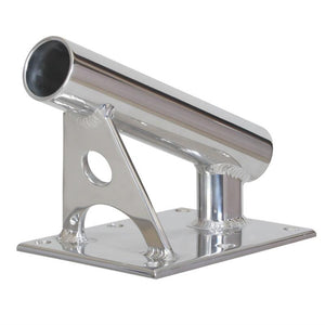 Lee's MX Pro Series Fixed Angle Center Rigger Holder - 22 Degree - 1.5" ID - Bright Silver [MX7001CR] - Point Supplies Inc.