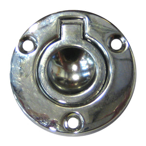 Perko Round Flush Ring Pull - 2" - Chrome Plated Zinc [1232DP2CHR] - Point Supplies Inc.