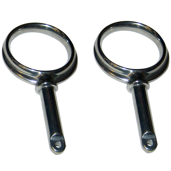 Perko Round Type Rowlock Horns - Plain Zinc [1267DP0ZNC] - Point Supplies Inc.