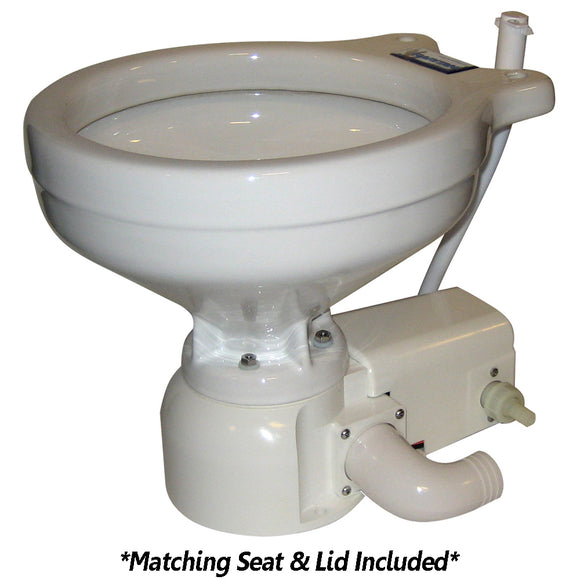 Raritan Sea Era Toilet - Household Style - Freshwater Solenoid - Straight  90 Discharge - Smart Toilet Control - 12v [162HF012] - Point Supplies Inc.
