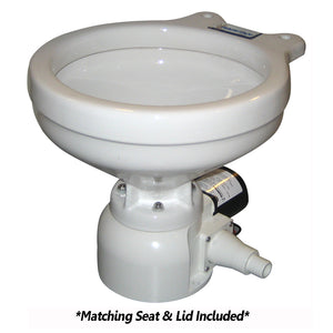 Raritan Sea Era Toilet - Marine Size - Remote Intake Pump - Straight  90 Discharge - Smart Toilet Control - 12v [162MR012] - Point Supplies Inc.