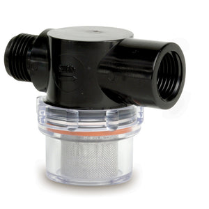 Shurflo by Pentair Twist-On Water Strainer - 1/2" Pipe Inlet - Clear Bowl [255-313] - Point Supplies Inc.