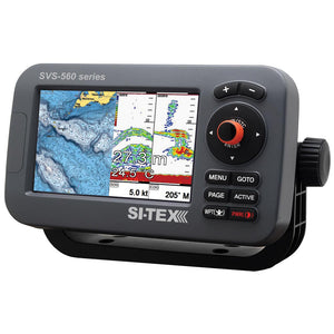 SI-TEX SVS-560CF Chartplotter - 5" Color Screen w/Internal GPS & Navionics+ Flexible Coverage [SVS-560CF] - Point Supplies Inc.