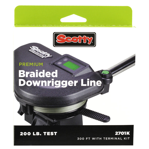 Scotty Premium Power Braid Downrigger Line - 300ft of 200lb Test [2701K] - Point Supplies Inc.