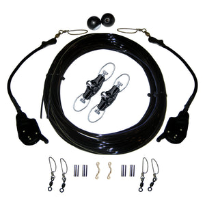 Rupp Single Rigging Kit W/Lok-Ups & Nok-Outs - 160' Black Mono [CA-0172-MO] - Point Supplies Inc.