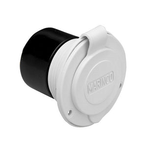 Marinco 15A 125V On-Board Charger Inlet - Front Mount - White [150BBIW] - Point Supplies Inc.