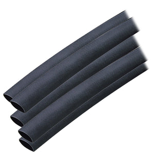 Ancor Adhesive Lined Heat Shrink Tubing (ALT) - 3/8" x 12" - 5-Pack - Black [304124]