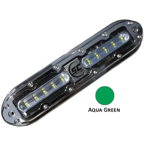 Shadow-Caster SCM-10 LED Underwater Light w/20' Cable - 316 SS Housing - Aqua Green [SCM-10-AG-20] - Point Supplies Inc.
