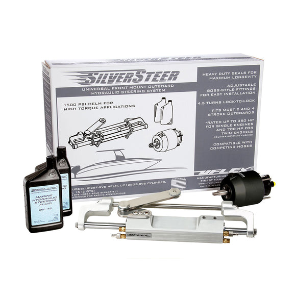 Uflex SilverSteer 2.0 High-Performance Front Mount Outboard Hydraulic Steering System - 1500PSI FM V2 [SILVERSTEER2.0B] - Point Supplies Inc.