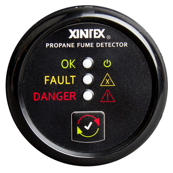 Xintex Propane Fume Detector w-Plastic Sensor - No Solenoid Valve - Black Bezel Display [P-1B-R] - point-supplies.myshopify.com