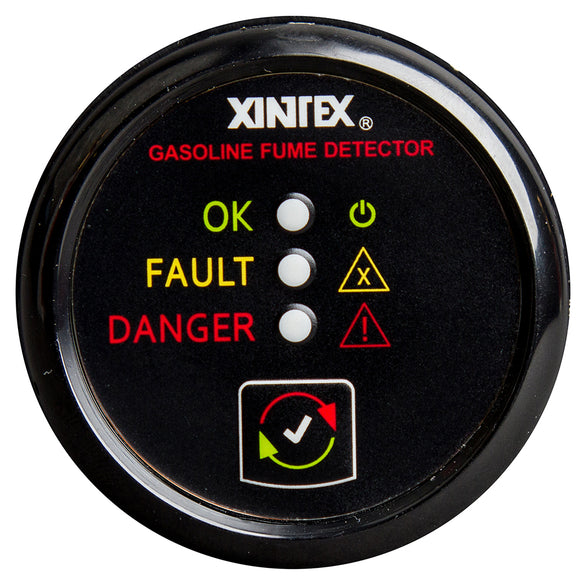 Xintex Gasoline Fume Detector & Alarm w-Plastic Sensor - Black Bezel Display [G-1B-R] - point-supplies.myshopify.com