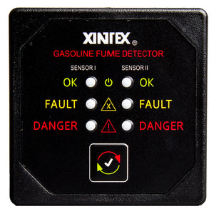 Xintex Gasoline Fume Detector w-2 Plastic Sensors - Black Bezel Display [G-2B-R] - point-supplies.myshopify.com