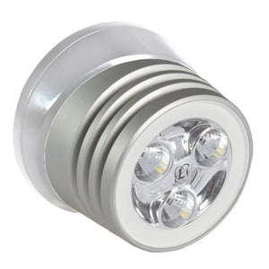 Lumitec Zephyr LED Spreader/Deck Light - Brushed White Base - White Non-Dimming [101325] - Point Supplies Inc.