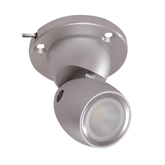 Lumitec GAI2 Warm White Dimming - Heavy-Duty Base w/Built-In Switch - Brushed Housing [111909] - Point Supplies Inc.