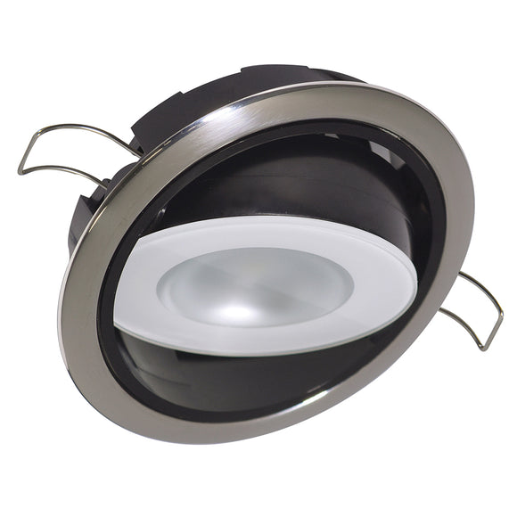 Lumitec Mirage Positionable Down Light - Spectrum RGBW Dimming - Polished Bezel [115117] - Point Supplies Inc.