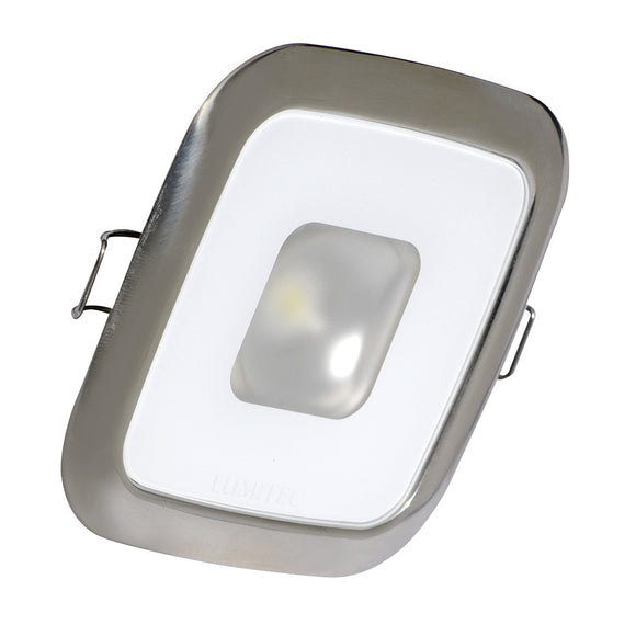 Lumitec Square Mirage Down Light - White Dimming, Red/Blue Non-Dimming - Polished Bezel [116118] - Point Supplies Inc.