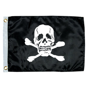 Taylor Made 12" x 18" Jolly Roger Novelty Flag [1818] - Point Supplies Inc.