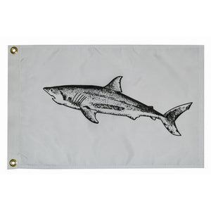 Taylor Made 12" x 18" Shark Flag [3218] - Point Supplies Inc.