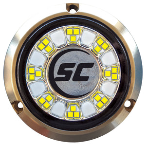 Shadow-Caster SCR-24 Bronze Underwater Light - 24 LEDs - Great White [SCR-24-GW-BZ-10] - Point Supplies Inc.