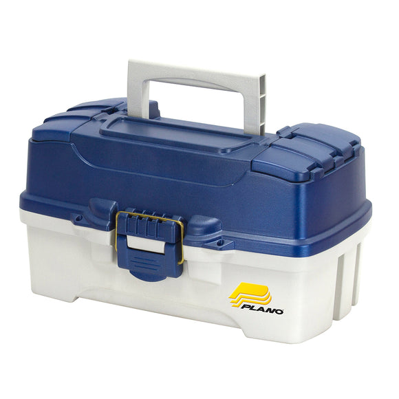 Plano 2-Tray Tackle Box w/Duel Top Access - Blue Metallic/Off White [620206] - Point Supplies Inc.