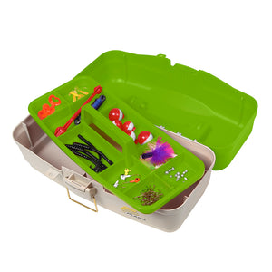 Plano Ready Set Fish On-Tray Tackle Box - Green/Tan [500010] - Point Supplies Inc.
