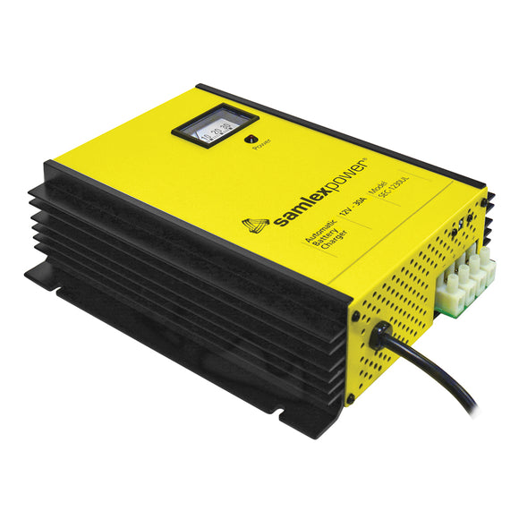 Samlex 30A Battery Charger - 12V - 3-Bank - 3-Stage w/Dip Switch  Lugs [SEC-1230UL] - Point Supplies Inc.