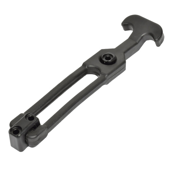 Southco T-Handle Latch w/Keeper - Pull Draw Front Mount Black Flexible Rubber [F7-73] - Point Supplies Inc.