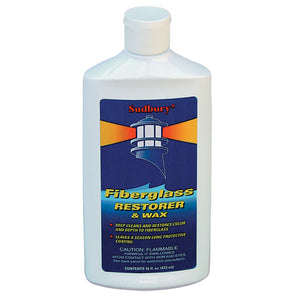 Sudbury One Step Fiberglass Restorer  Wax - 16oz Liquid [413] - Point Supplies Inc.