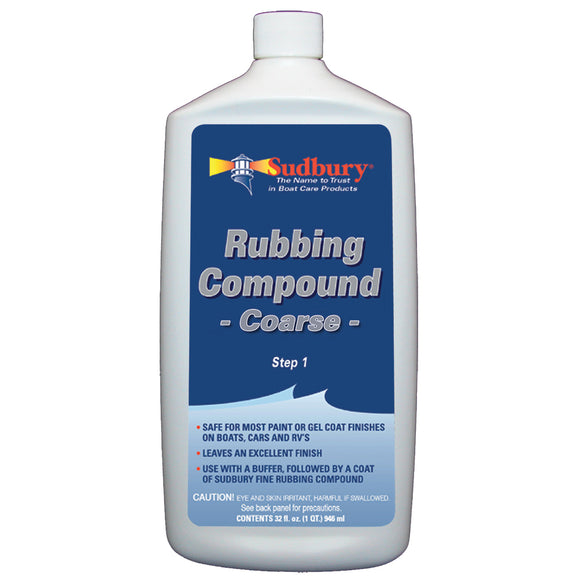 Sudbury Rubbing Compound Coarse - Step 1 - 32oz Fluid [444] - Point Supplies Inc.