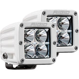RIGID Industries D-Series PRO Hybrid-Flood LED - Pair - White [602113] - Point Supplies Inc.