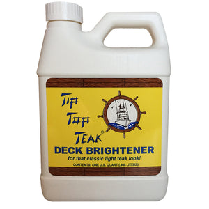 Tip Top Teak Tip Top Teak Deck Brightener - Quart - *Case of 12* [TB 3001CASE] - Point Supplies Inc.